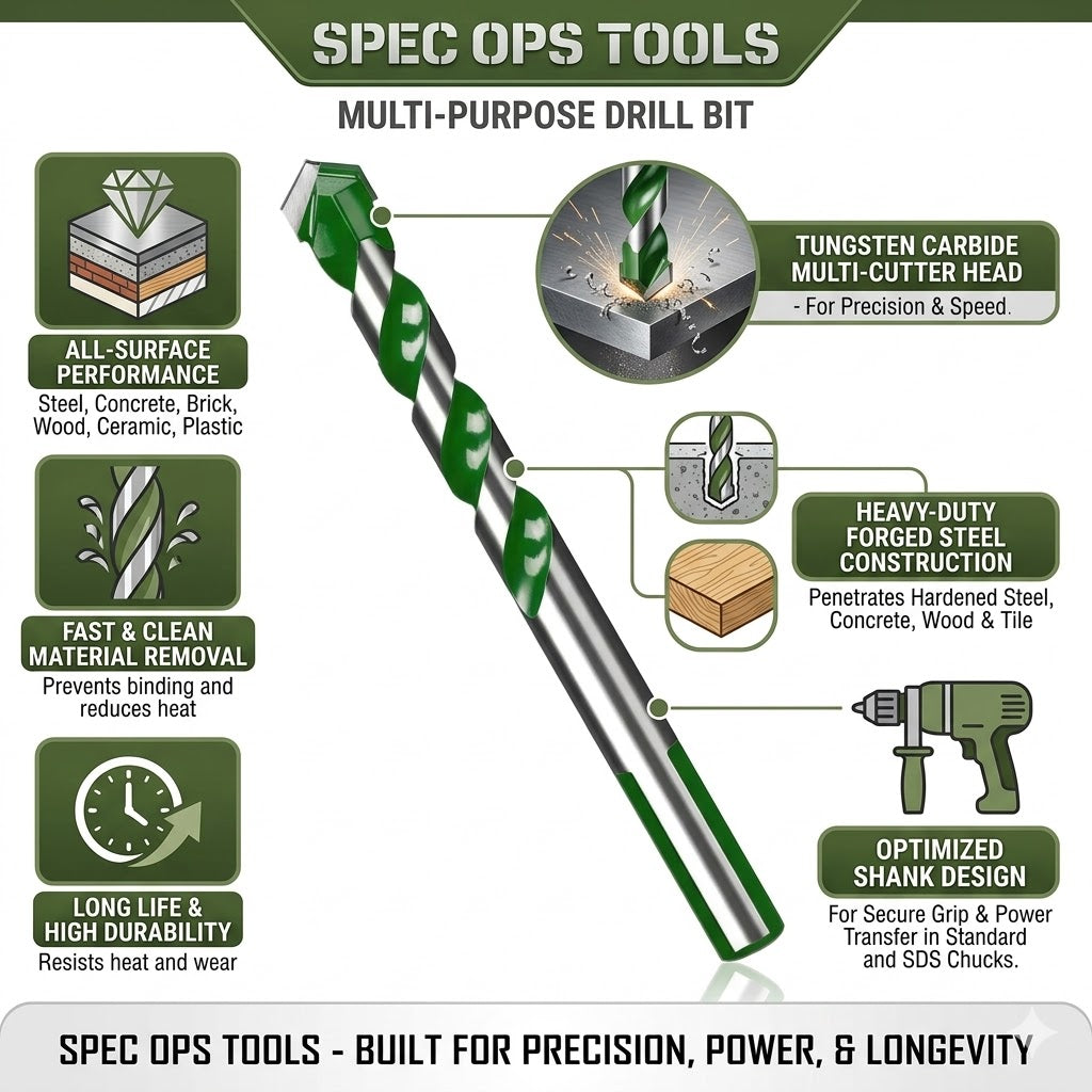 13 Piece Heavy Duty Drill Bit Set
